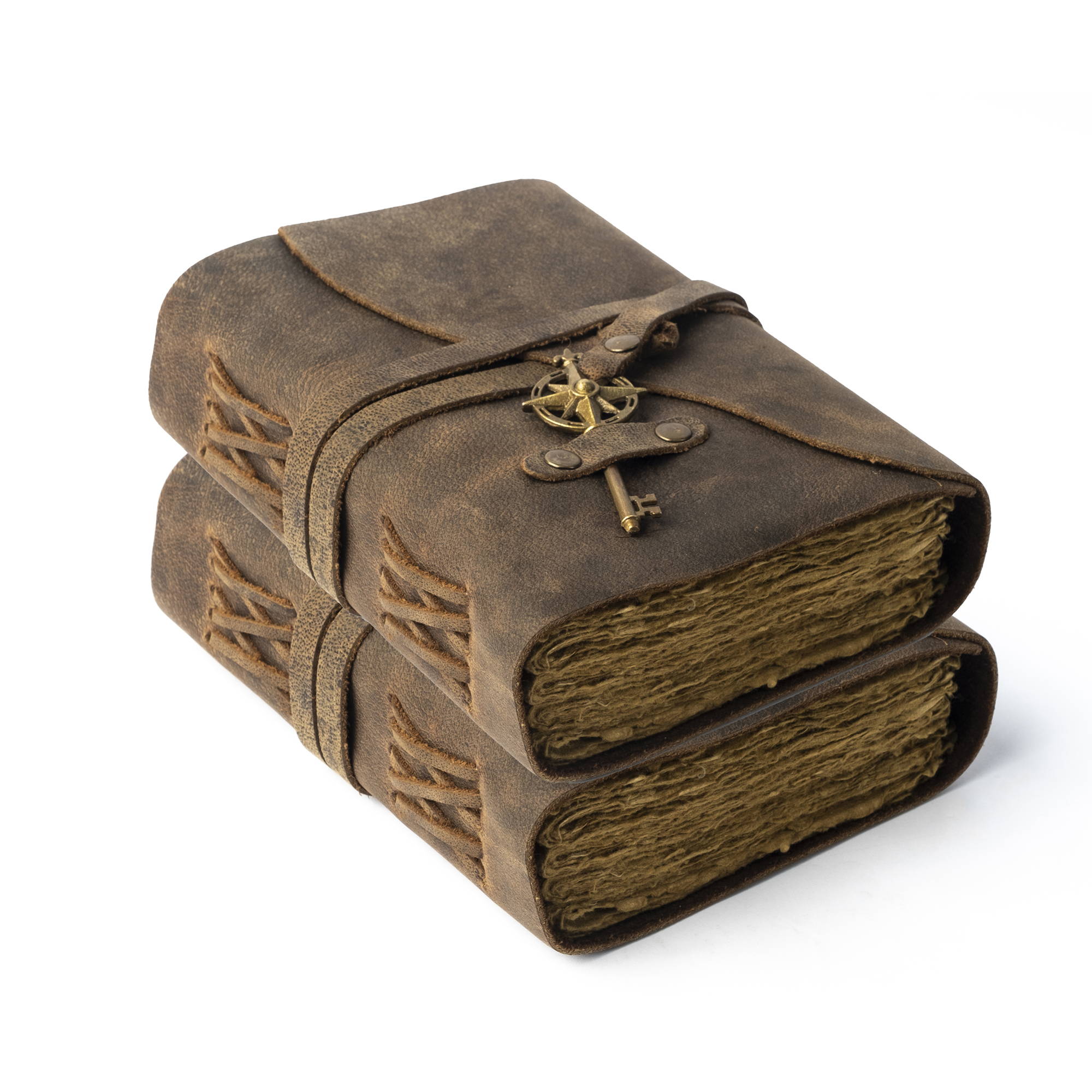 Lined Compass Vintage Journal - 7 by 5 Inches - 1 Pack